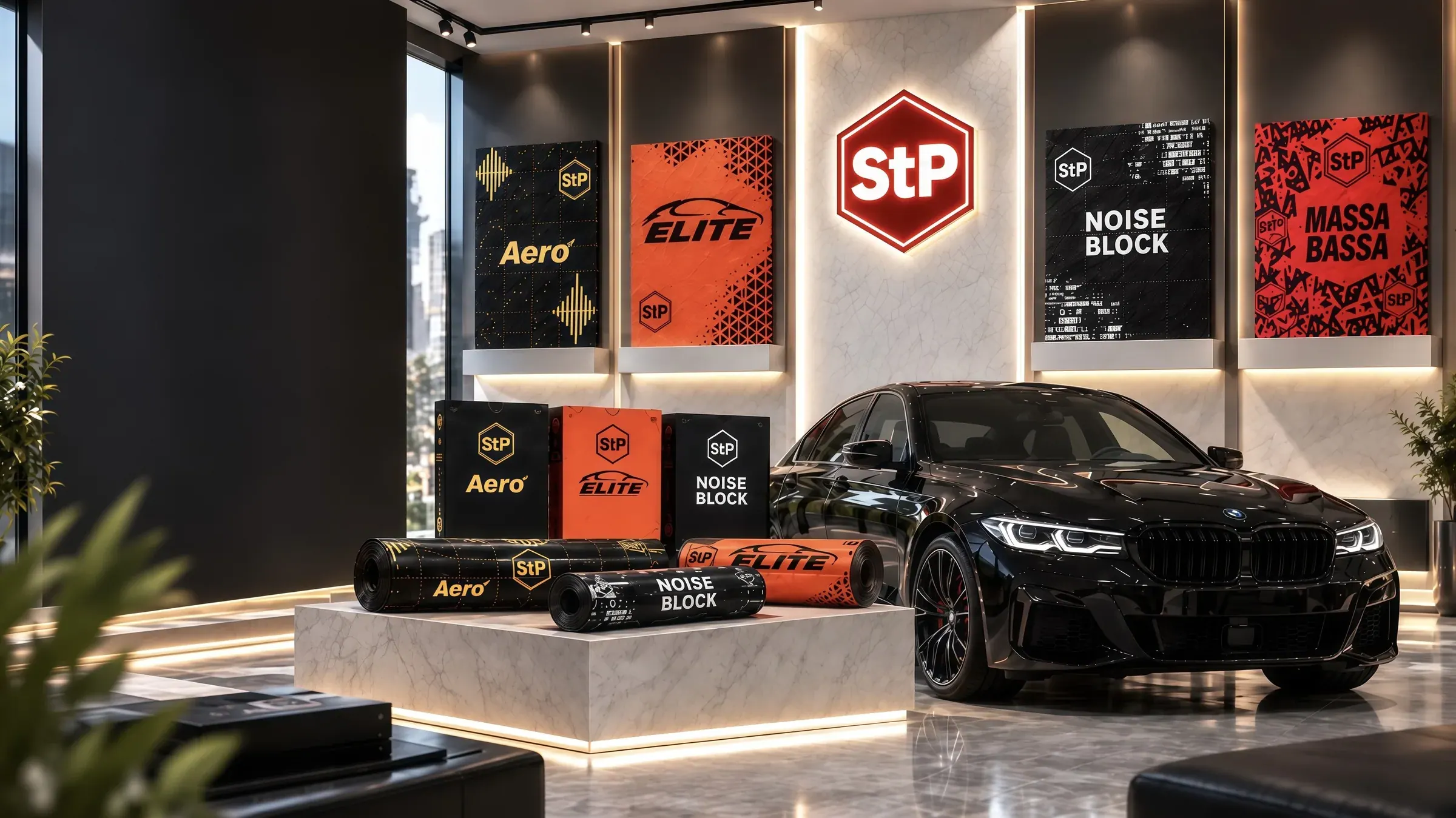 StP materials in the Timurshop showroom